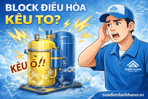block điều hòa kêu to