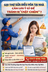 Gọi thợ sửa điều hòa cần lưu ý gì để tránh chặt chém