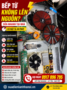 Hình ảnh thực tế sửa bếp từ không lên nguồn