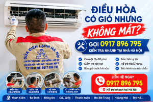 Hình ảnh thực tế kỹ thuật kiểm tra điều hòa không mát tại nhà Hà Nội
