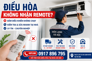 Hình ảnh điều hòa không nhận remote