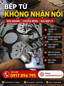 Hình ảnh thợ sửa bếp từ không nhận nồi tại nhà Hà Nội