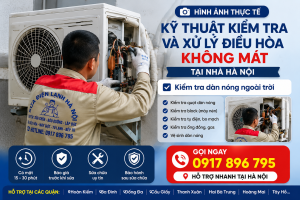 Kỹ thuật kiểm tra và xử lý dàn nóng điều hòa không mát tại Hà Nội.
