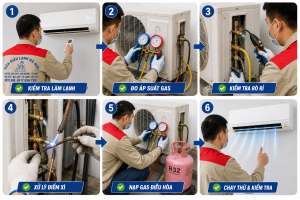 Quy trình kỹ thuật kiểm tra điều hòa tại nhà Hà Nội - Liên hệ 0917 896 795