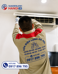Thợ sửa điều hòa bị đóng tuyết tại nhà Hà Nội - Hotline 0917 896 795