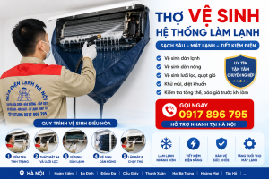 Kỹ thuật viên vệ sinh dàn lạnh điều hòa giúp máy làm mát sâu và tiết kiệm điện hơn