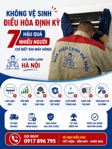 Điều hòa bẩn làm lạnh kém, tốn điện và nhanh hỏng