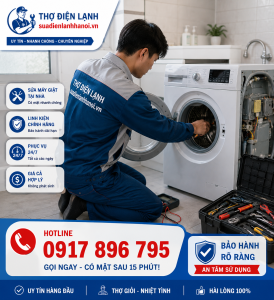 Hình ảnh thợ sửa máy giặt tại nhà Hà Nội
