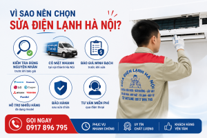 Cần sửa điều hòa tại Hà Nội? Gọi 0917 896 795 để được kiểm tra nhanh, báo giá rõ ràng và hỗ trợ tận nơi