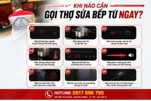 Khi Nào Cần Gọi Thợ Sửa Bếp Từ Ngay – Hotline 0917 896 795